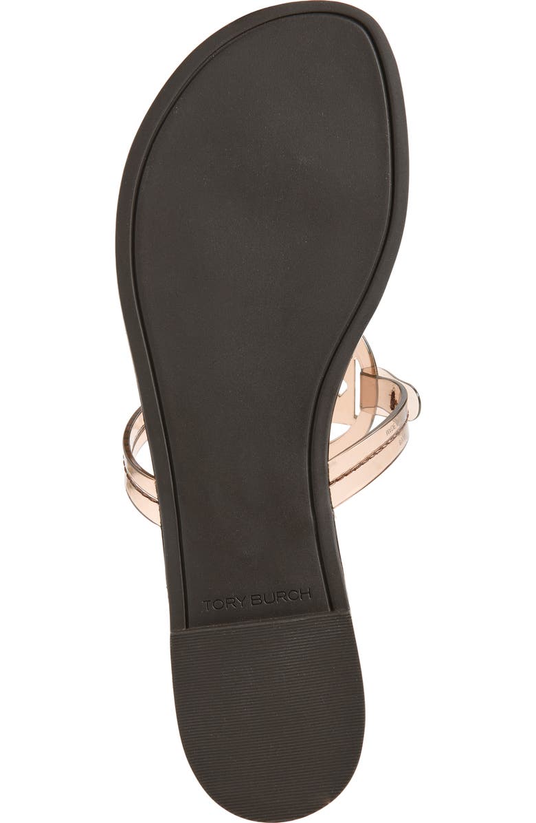 Tory Burch Miller Jelly Thong Sandal, Alternate, color, Soft Brown
