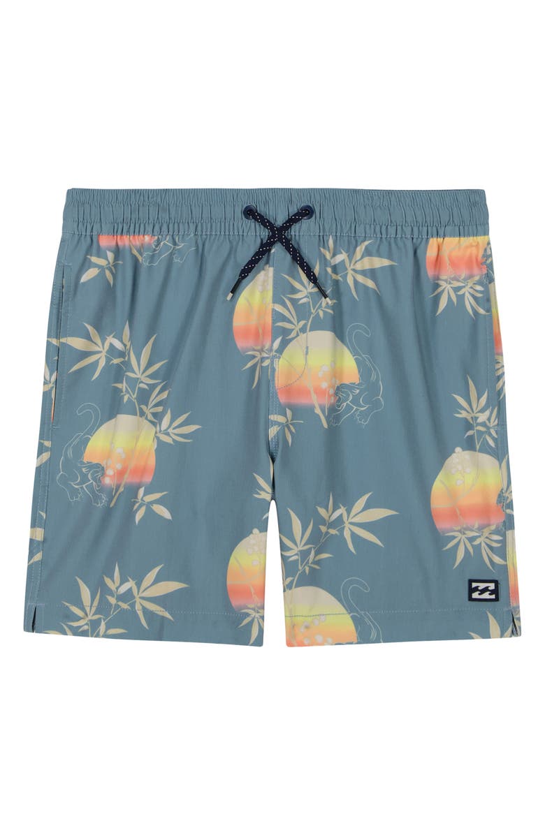 Billabong Kids' Good Times Layback Swim Trunks, Main, color, 
