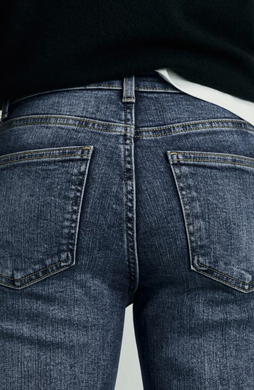 Mango Mid-rise Straight Jeans Medium Vintage Blue In Dark Vintage Blue
