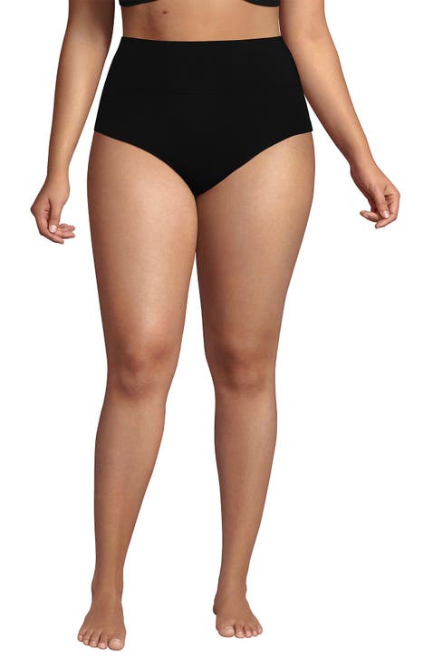 Chlorine Resistant Pinchless High Waisted Bikini Bottoms