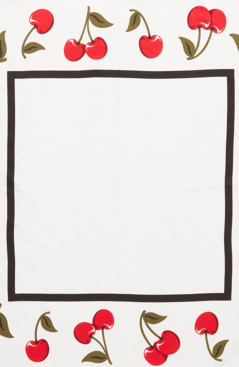 Kate Spade New York cherry silk bandana, Alternate, color, 