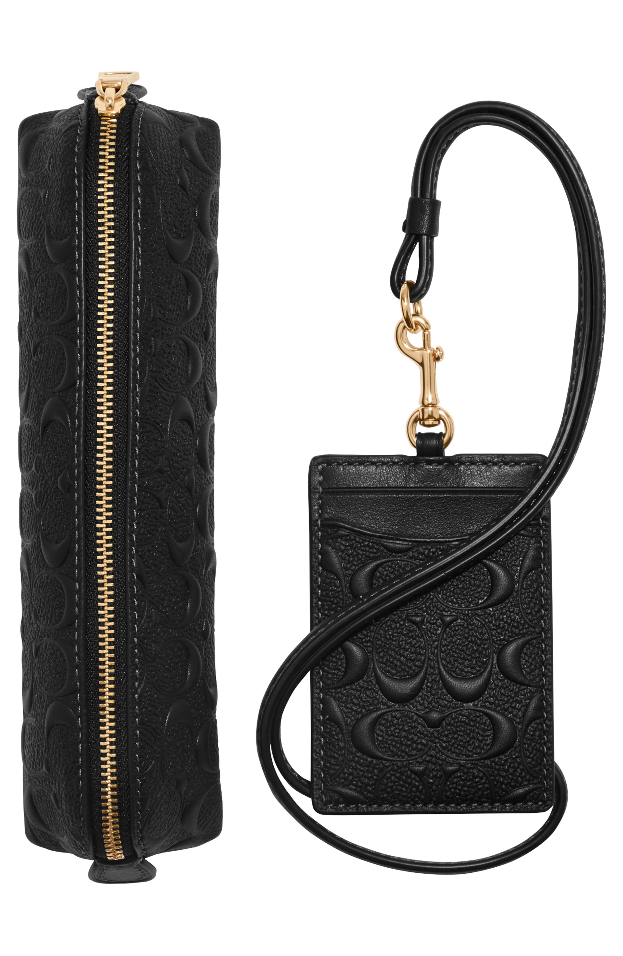 COACH Lanyard & Pencil Case Set, Alternate, color, 