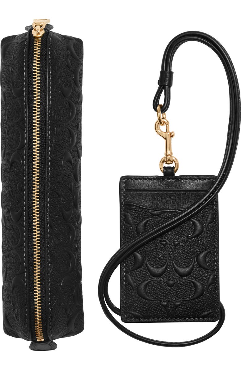 COACH Lanyard & Pencil Case Set, Alternate, color,