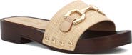 Seven7 <p>Karma Faux Leather Slide Sandal (Women)</p>