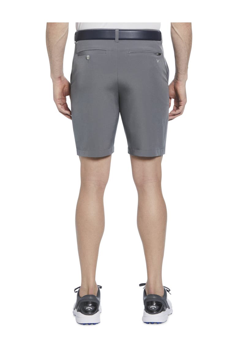 Big & Tall Flat-Front Golf Shorts, Alternate, color, QUIET SHADE