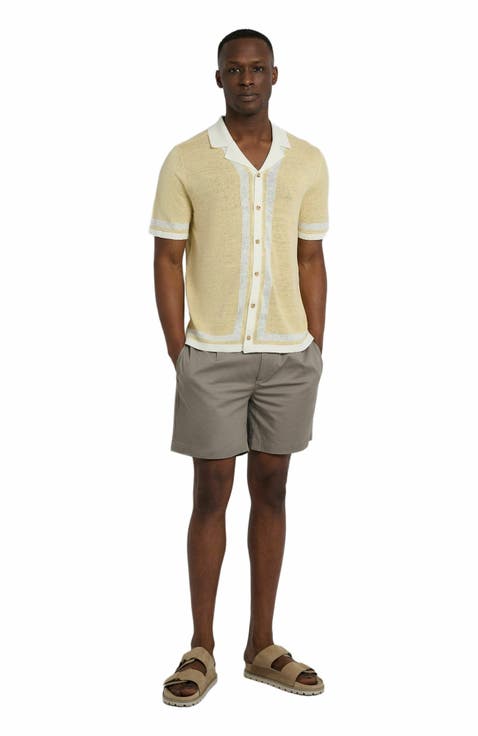 Garment Dye Cotton Drawstring Short