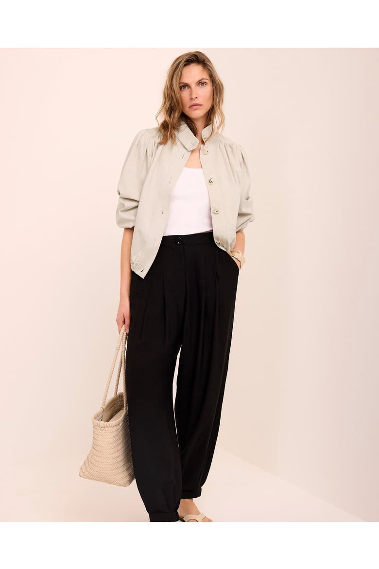 Cotton Blend Jacket, Alternate, color, Cream