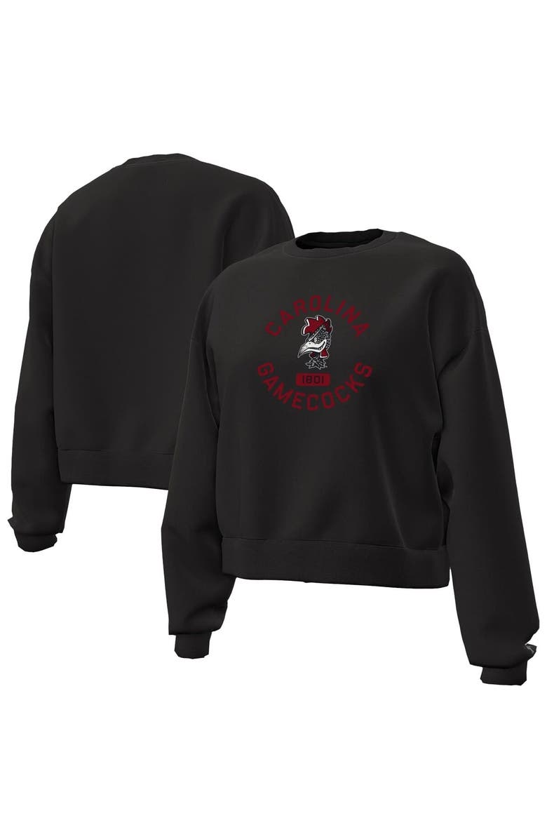 Under Armour Women's Under Armour Black South Carolina Gamecocks Essentials Icon Fleece Crewneck Sweatshirt, Main, color, 