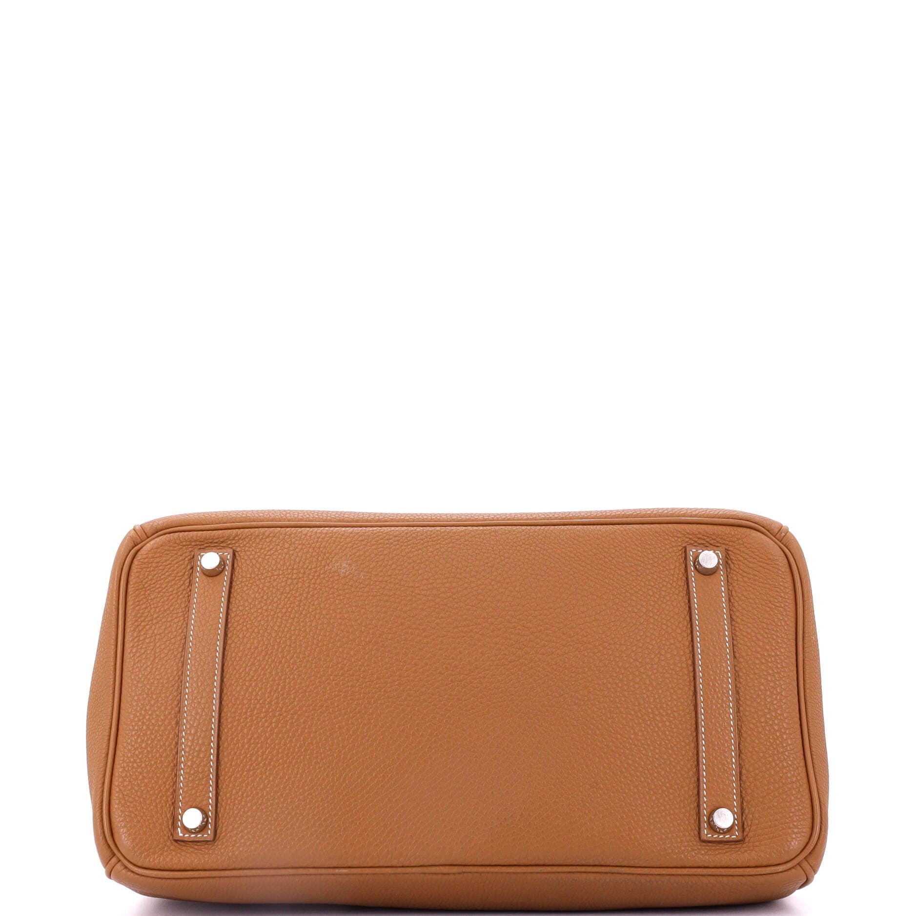 Pre-Owned Hermes Birkin Handbag Brown Togo with Palladium Hardware 35, Alternate, color, 