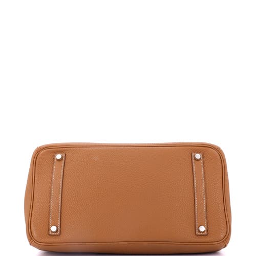 Pre-owned Hermes  Hermes Birkin Handbag Brown Togo With Palladium Hardware 35 In Brown