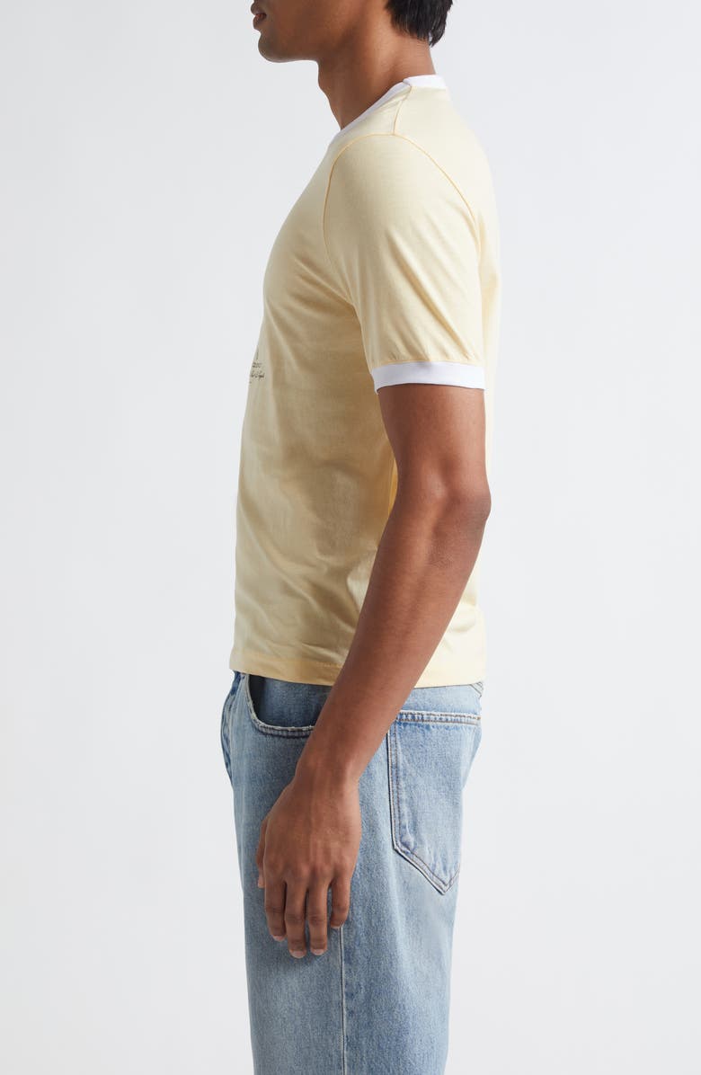 Jacquemus Le T-Shirt Venice Graphic Ringer T-Shirt, Alternate, color, Palm Tree Beige