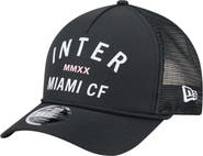 New Era Men's New Era  Black Inter Miami CF Minimalist A-Frame 9FORTY Adjustable Hat