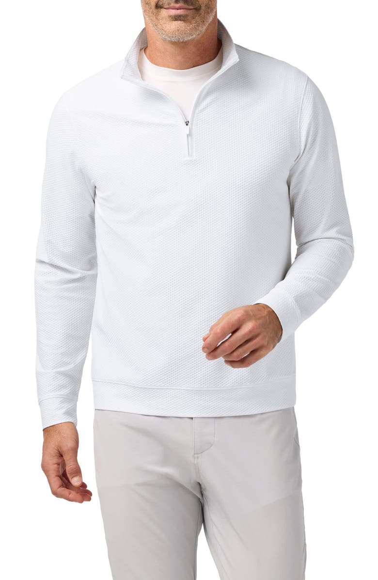 Mizzen+Main Easton Textured Quarter Zip Pullover, Main, color, 