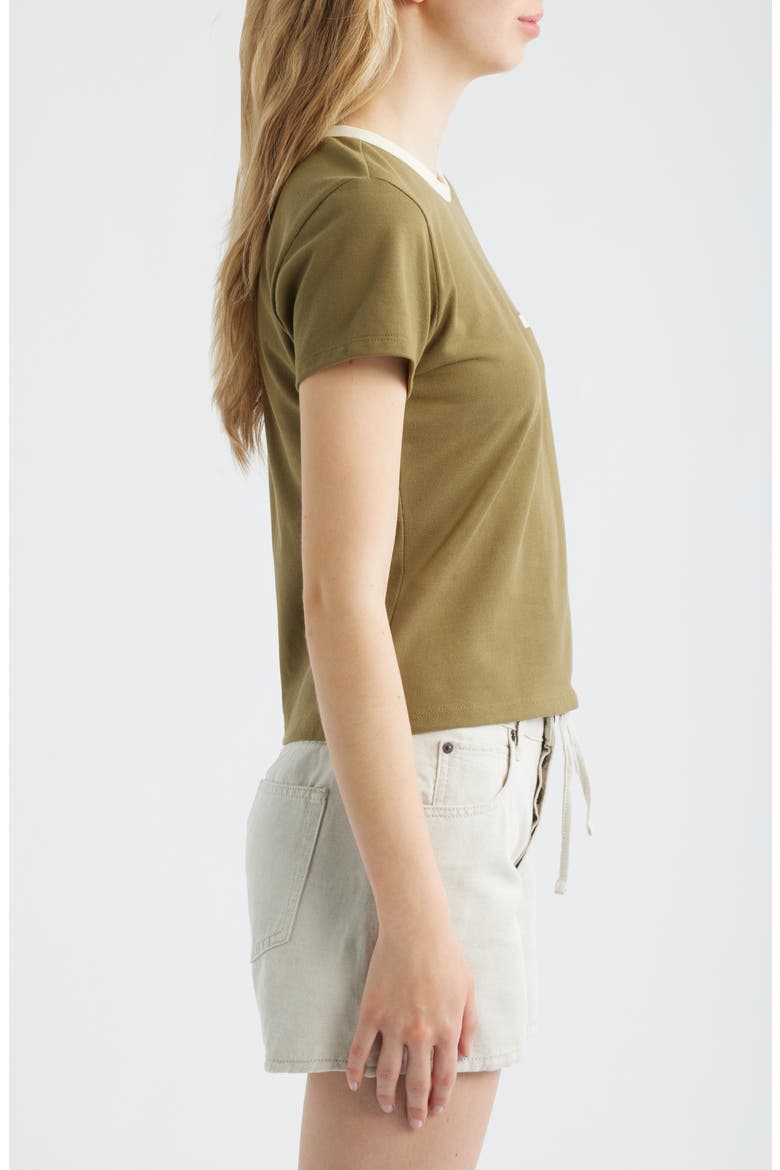 The Piqué Baby Tee, Alternate, color, MILITARY MULTI