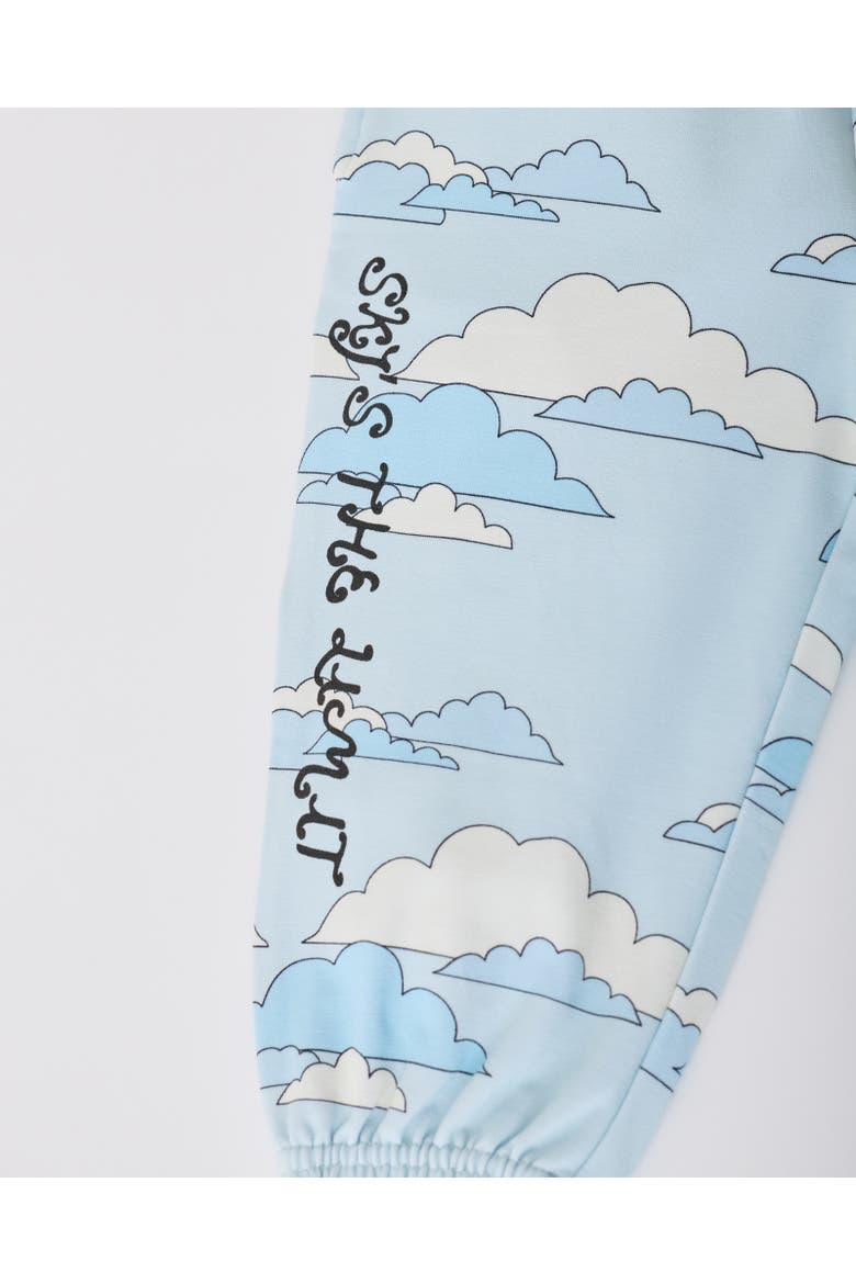 French Terry Jogger, Alternate, color, Blue Clouds