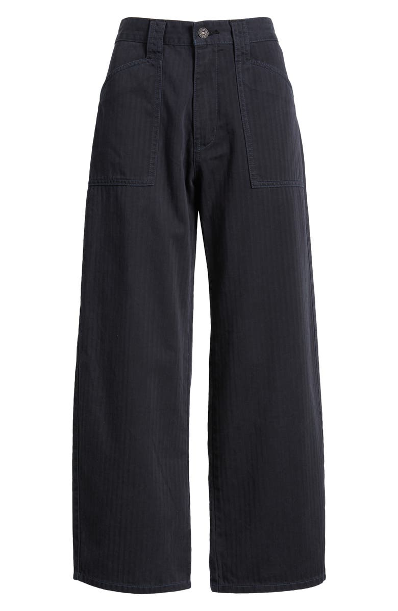 MOUSSY VINTAGE Crotona Utility Cotton Ankle Pants, Alternate, color, Navy