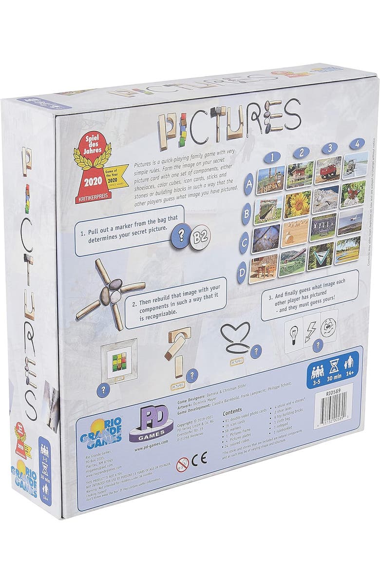 Rio Grande Games Pictures Strategy Game, Alternate, color, Multicolored