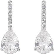 Girls Crew Cape May Pavé Cubic Zirconia Pear Drop Earrings