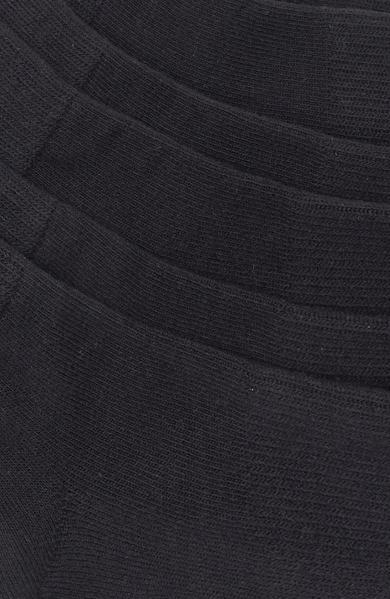 Nordstrom 3-Pack Everyday Quarter Socks, Alternate, color, Black