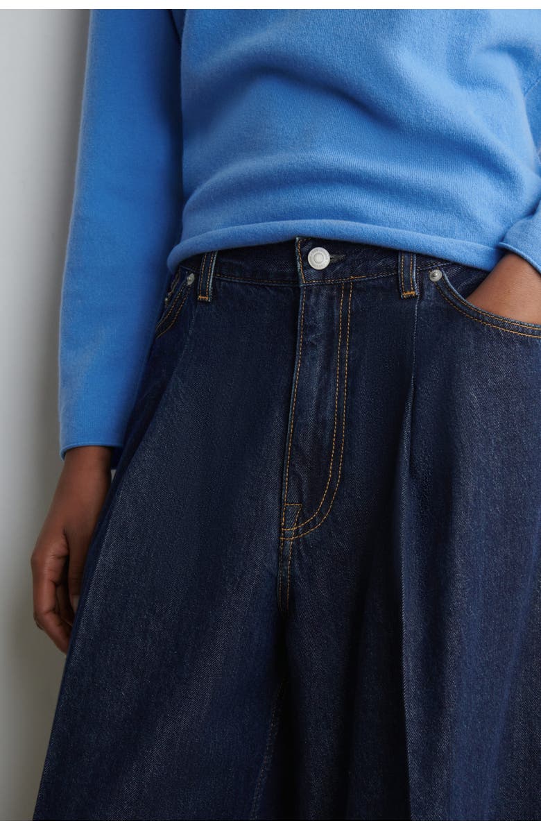 COS Twine Barrel-Leg Jeans, Alternate, color, Dark Blue