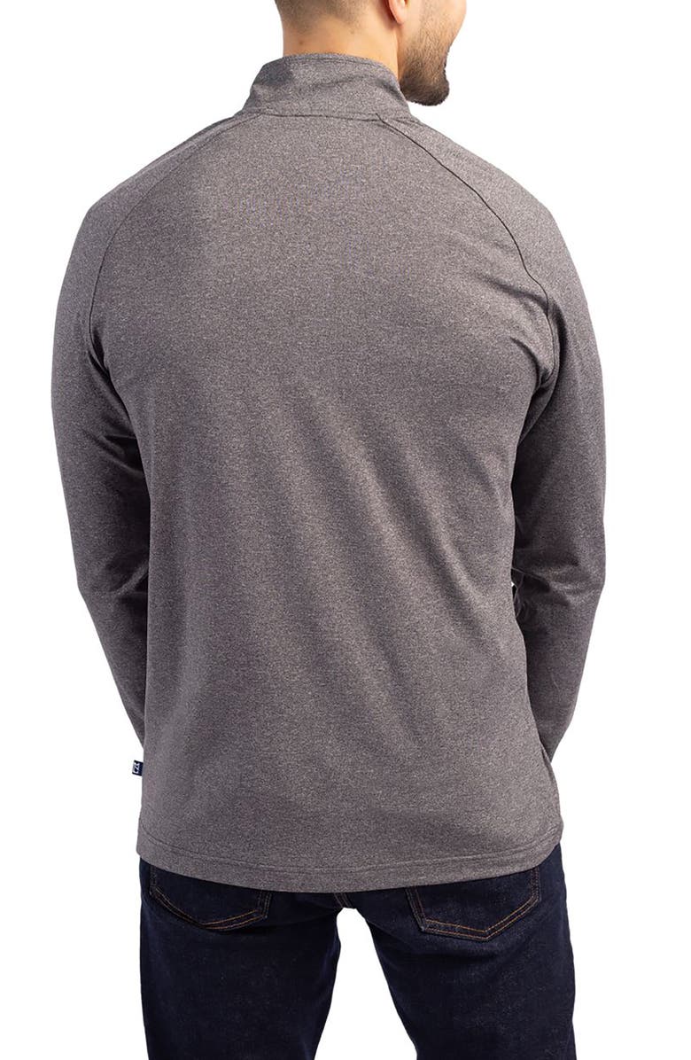 Cutter & Buck Adapt Heather Quarter Zip Pullover, Alternate, color, Black Heather