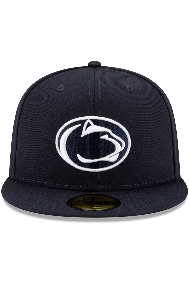 Men's New Era Navy Penn State Nittany Lions Basic 59FIFTY Team Fitted Hat, Alternate, color, NAVY