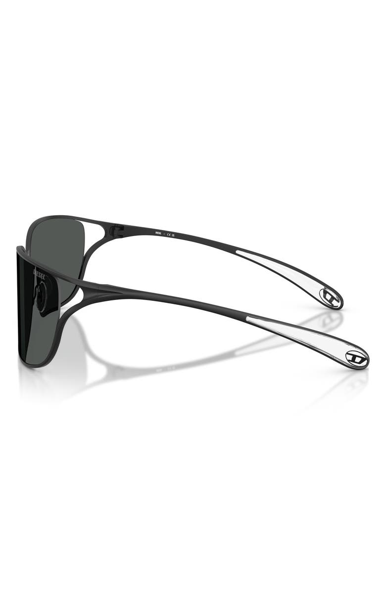 DIESEL<sup>®</sup> 61mm Pillow Sunglasses, Alternate, color, Matte Black / Dark Grey