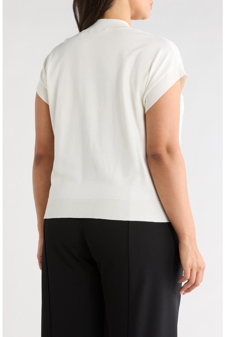 Crewneck Shell Sweater, Alternate, color, WHITE STAR