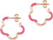Bea Bongiasca B Mini Two-Tone Flower Hoop Earrings
