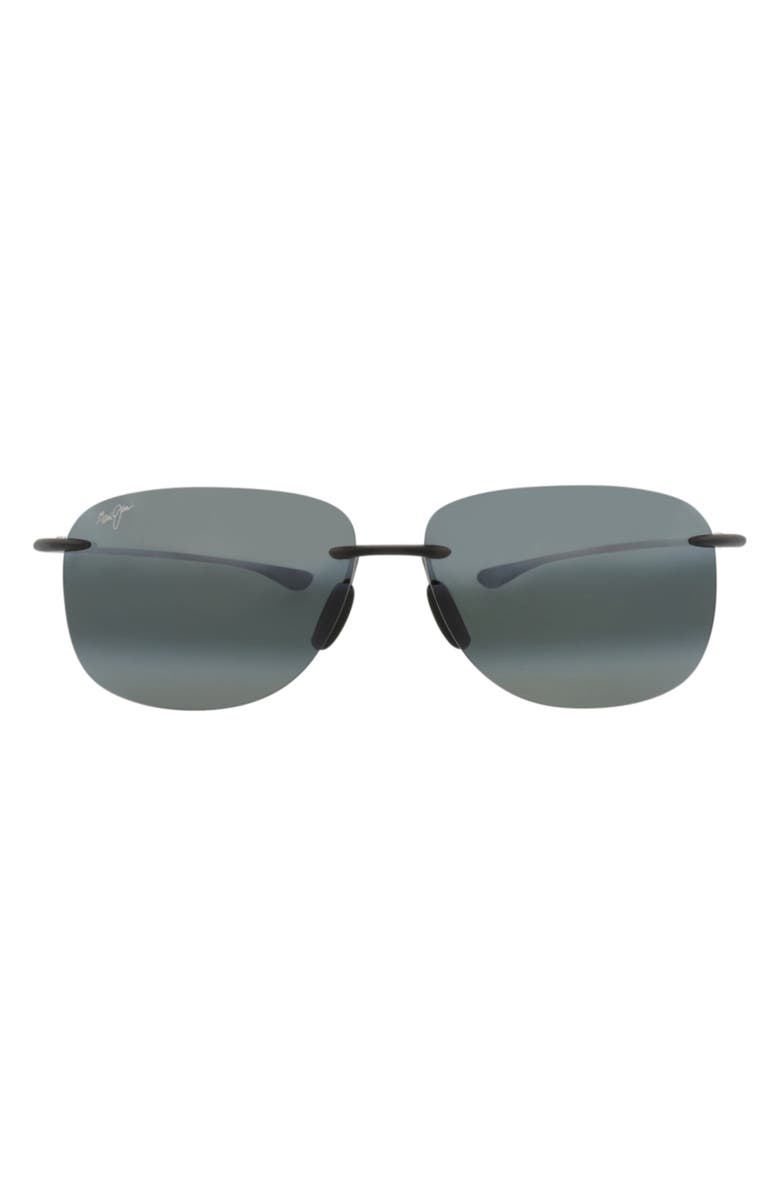 Maui Jim 62mm Frameless Polarized Sunglasses, Main, color, Grey Grey Grey
