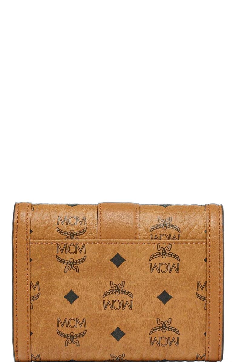 MCM Tracy Trifold Wallet in Visetos, Alternate, color,
