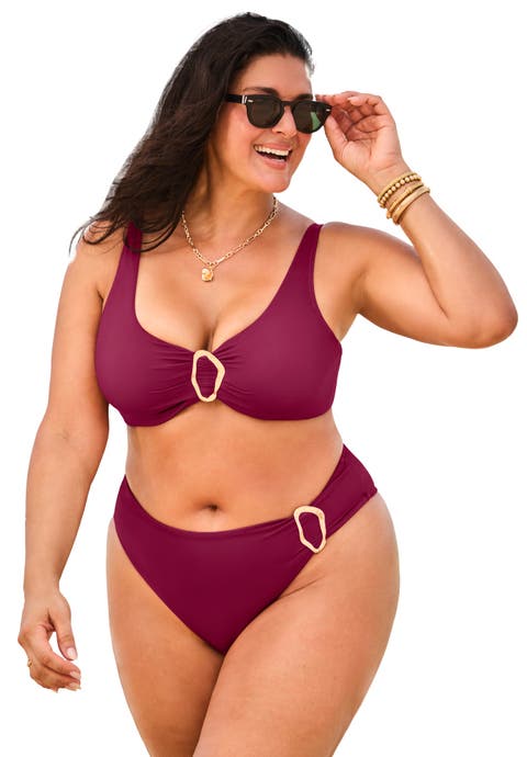 Ring Front Underwire Bikini Top