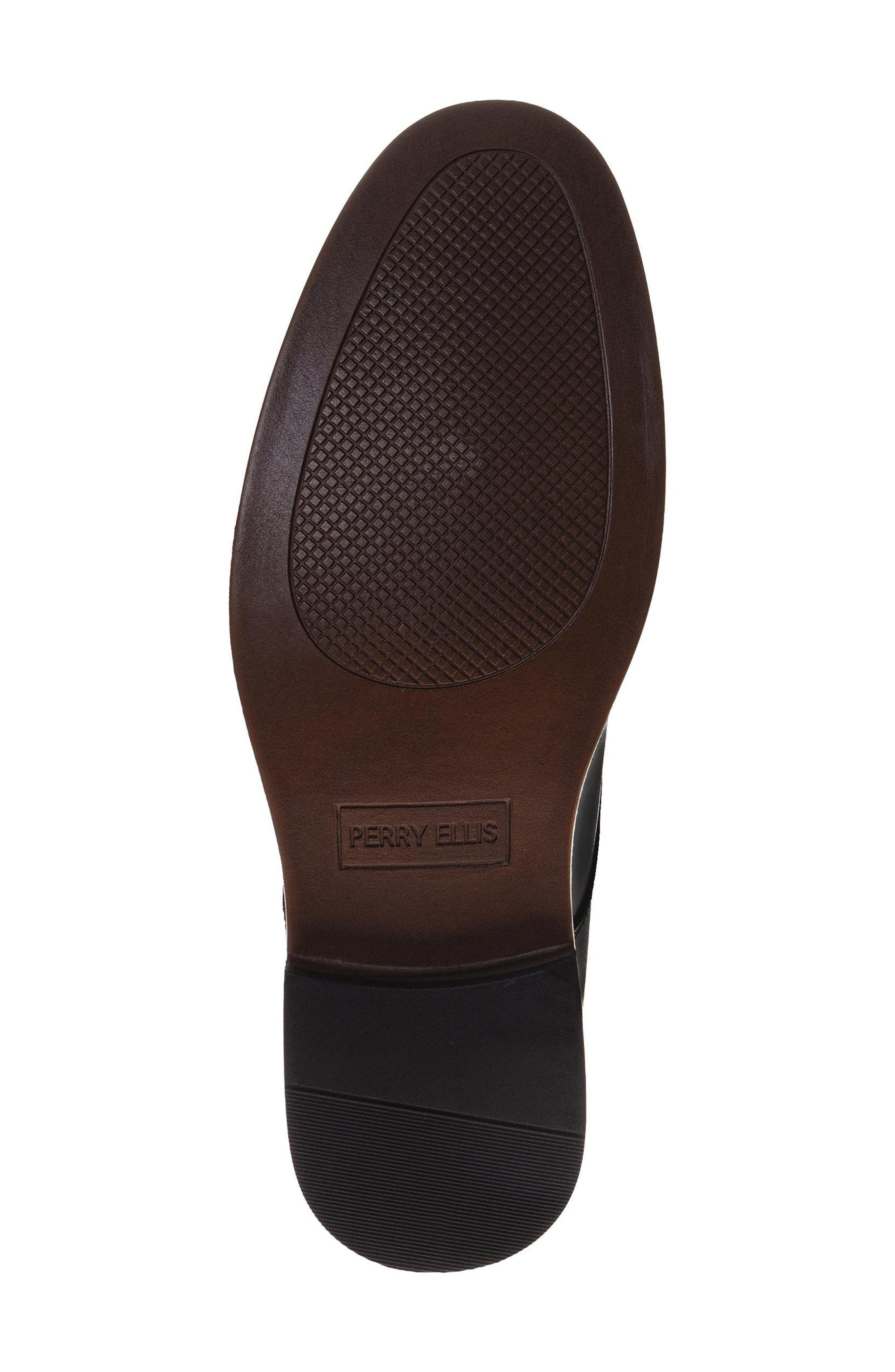 Plain Toe Faux Leather Derby, Alternate, color, BLACK