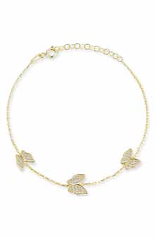 SPHERA MILANO Pavé CZ Butterfly Station Bracelet