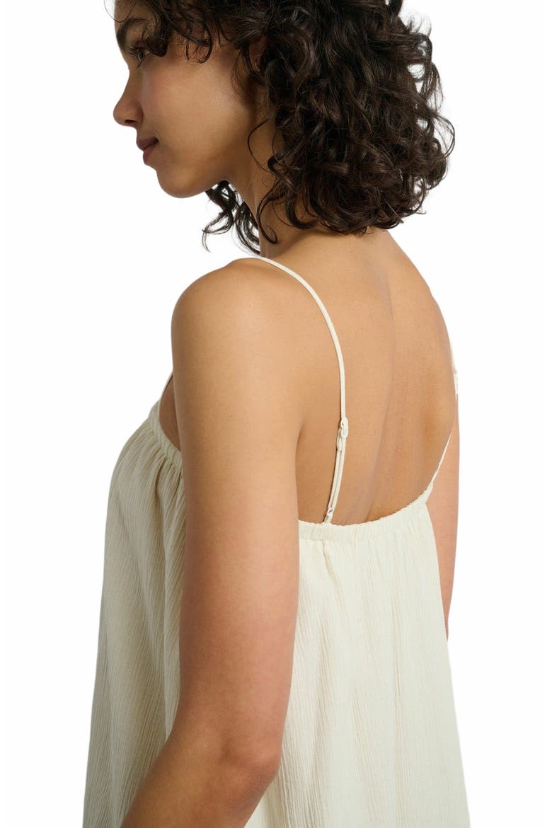 Crinkle Gauze Maxi Dress, Alternate, color, EGRET