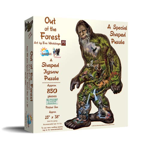 Out of the Forest 850 piece Jigsaw Puzzle for Adults Special Shape