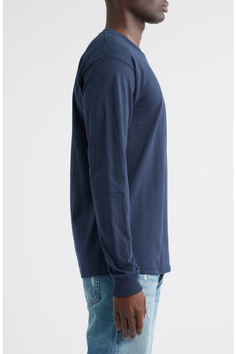 Go-To Embroidered Long Sleeve T-Shirt, Alternate, color, NAVY