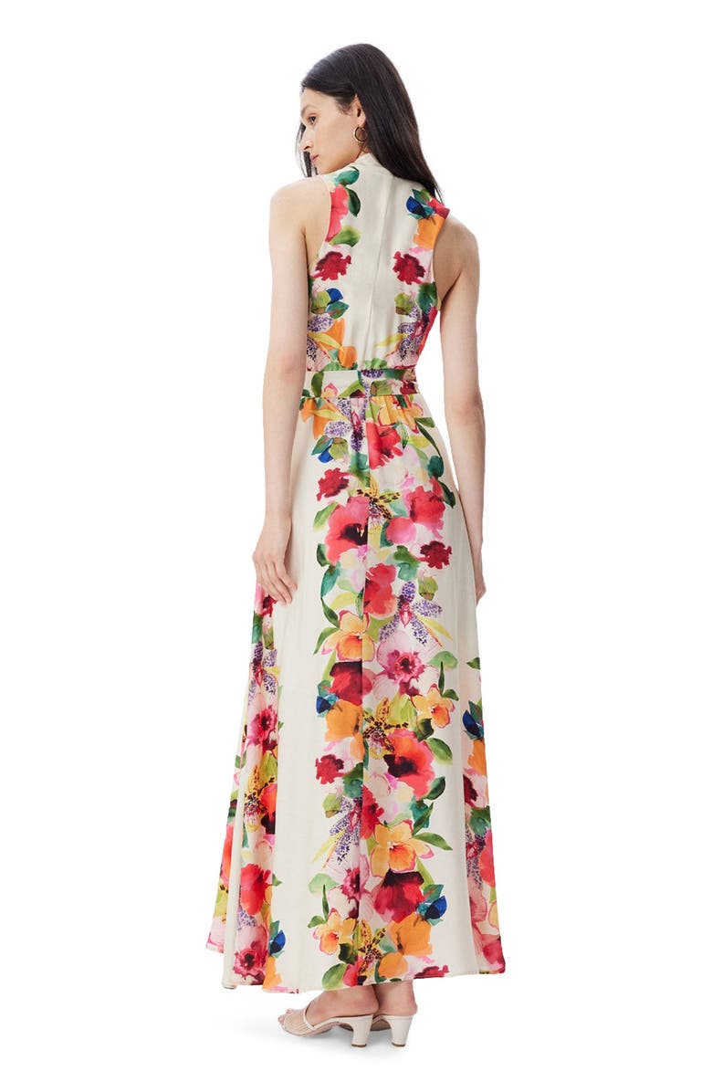 THEO The Label Theia Orchid Print Maxi Therese Dress, Alternate, color, 