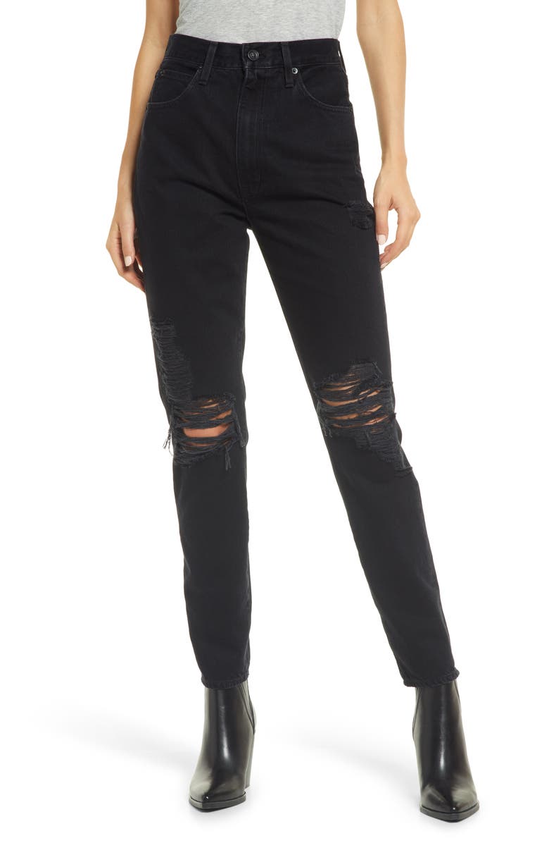 SLVRLAKE Beatnik High Waist Ankle Slim Skinny Jeans, Main, color,