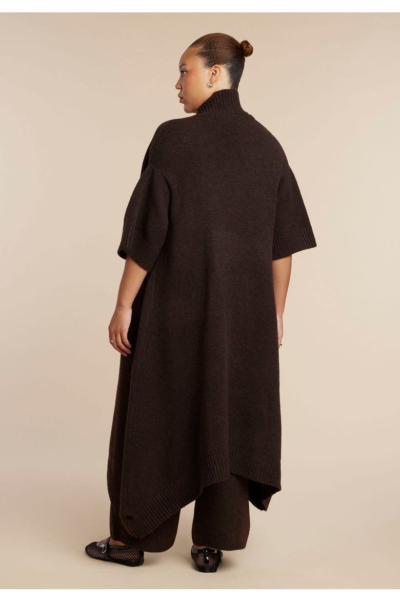 Dramatic Sweater Duster, Alternate, color, CHICORY COFFEE