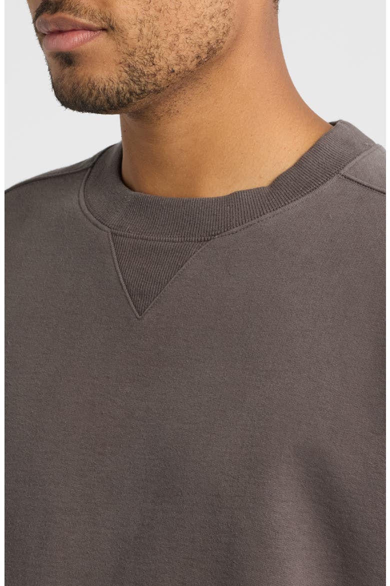Essential Crewneck Sweatshirt, Alternate, color, HICKORY