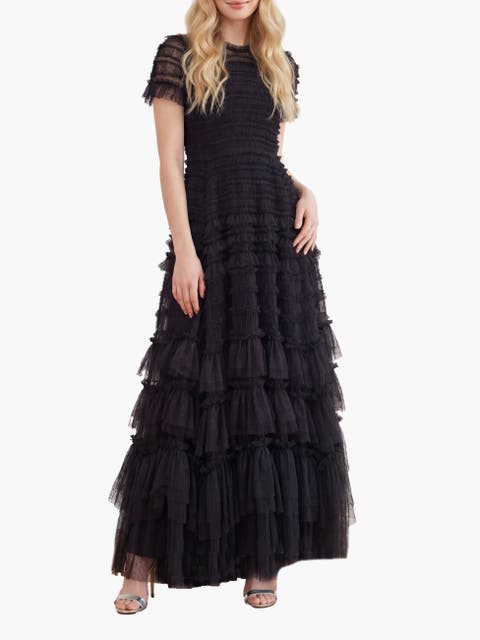 Valentine Ruffle Maxi Gown