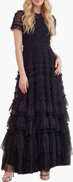 Needle & Thread Valentine Ruffle Maxi Gown