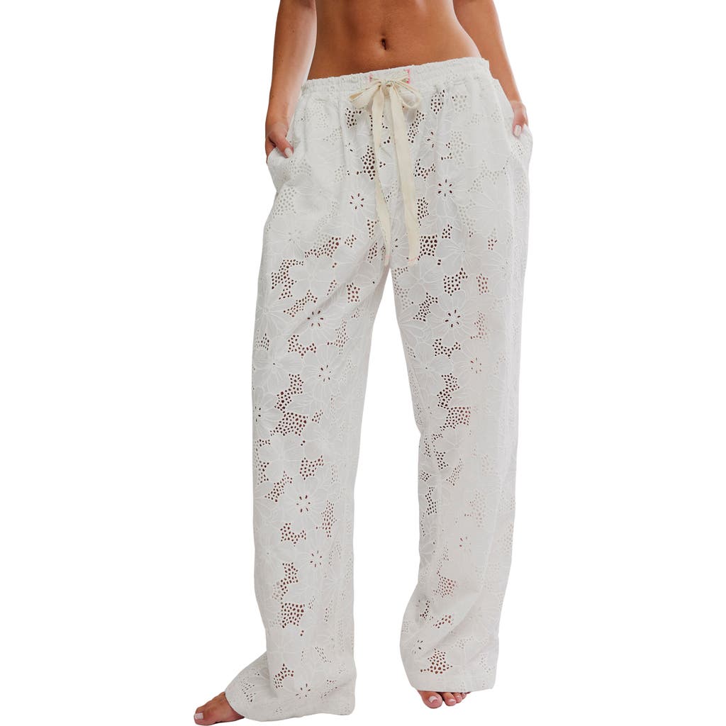 Free People Intimately FP Day Drift Pants in White Alyssum at Nordstrom, Size Small