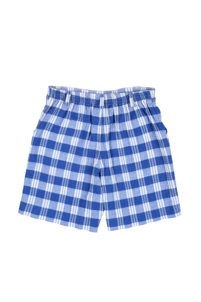 Plaid Seersucker Short, Alternate, color, Blue / White