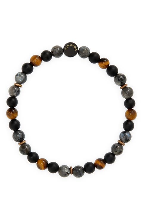 Men's Beaded Stretch Bracelet