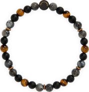 Caputo & Co. Men's Beaded Stretch Bracelet