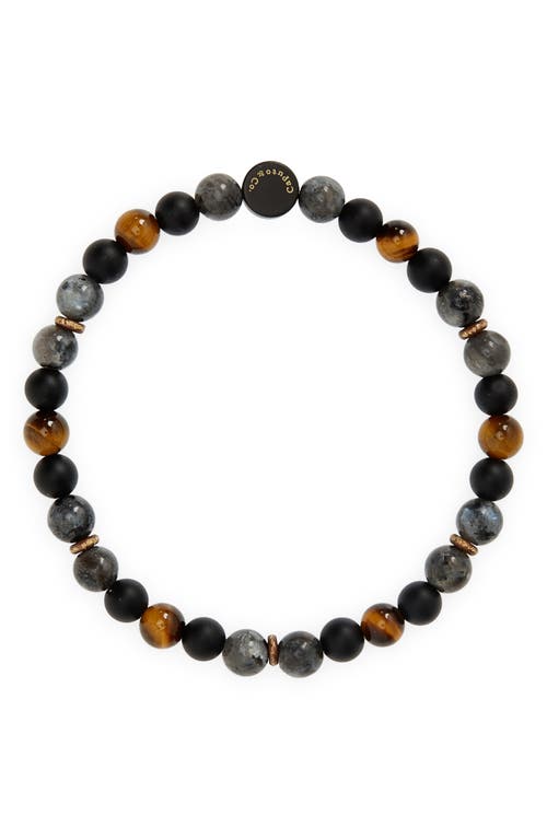Caputo & Co. Men's Beaded Stretch Bracelet in Yellow Tiger Eye  product