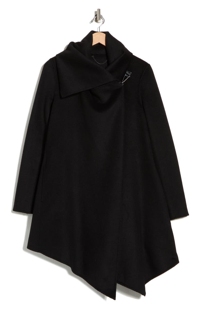 AllSaints Monument Eve Wool Blend Coat, Alternate, color,