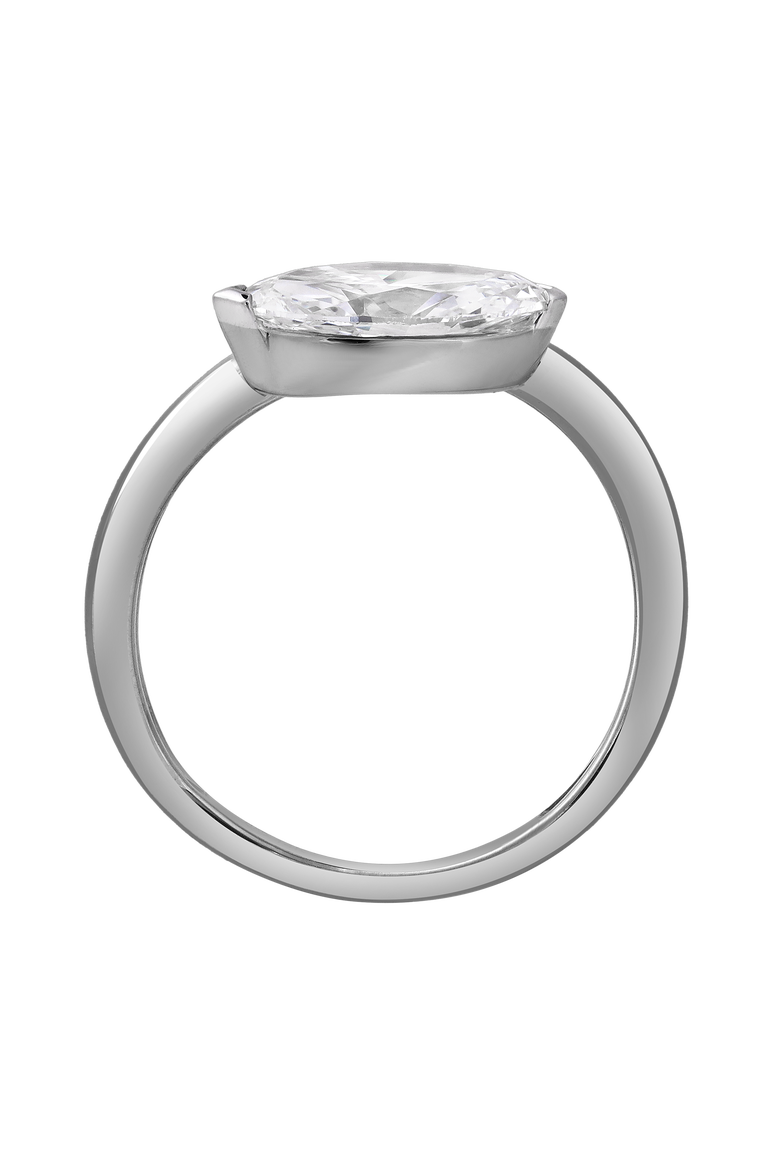 Naia 1 Ct Marquise Lab Grown Diamond Engagement Ring, Alternate, color, 14K White Gold